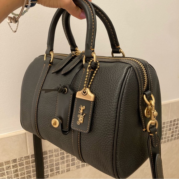 Coach Ruby 25 Pebble Leather Satchel - Picture 7 of 14